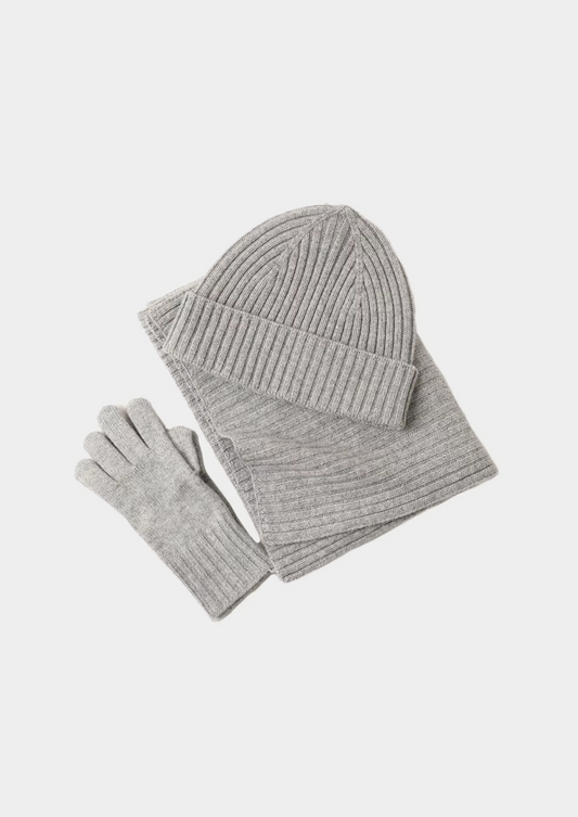 Pure Extra-Fine Merino Wool Wintertime Essentials - Light Gray | Solmar