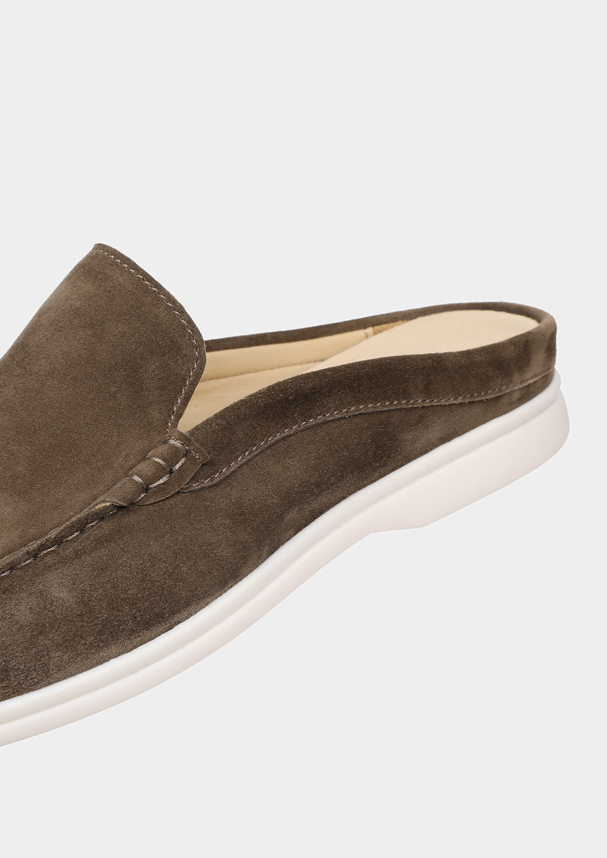 Olive Marina Suede Slipper | Solmar