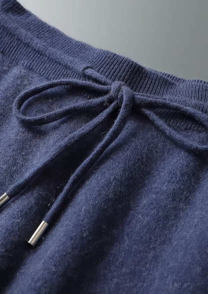 Premium Cashmere Navy Blue Milano Leisure Set | Solmar