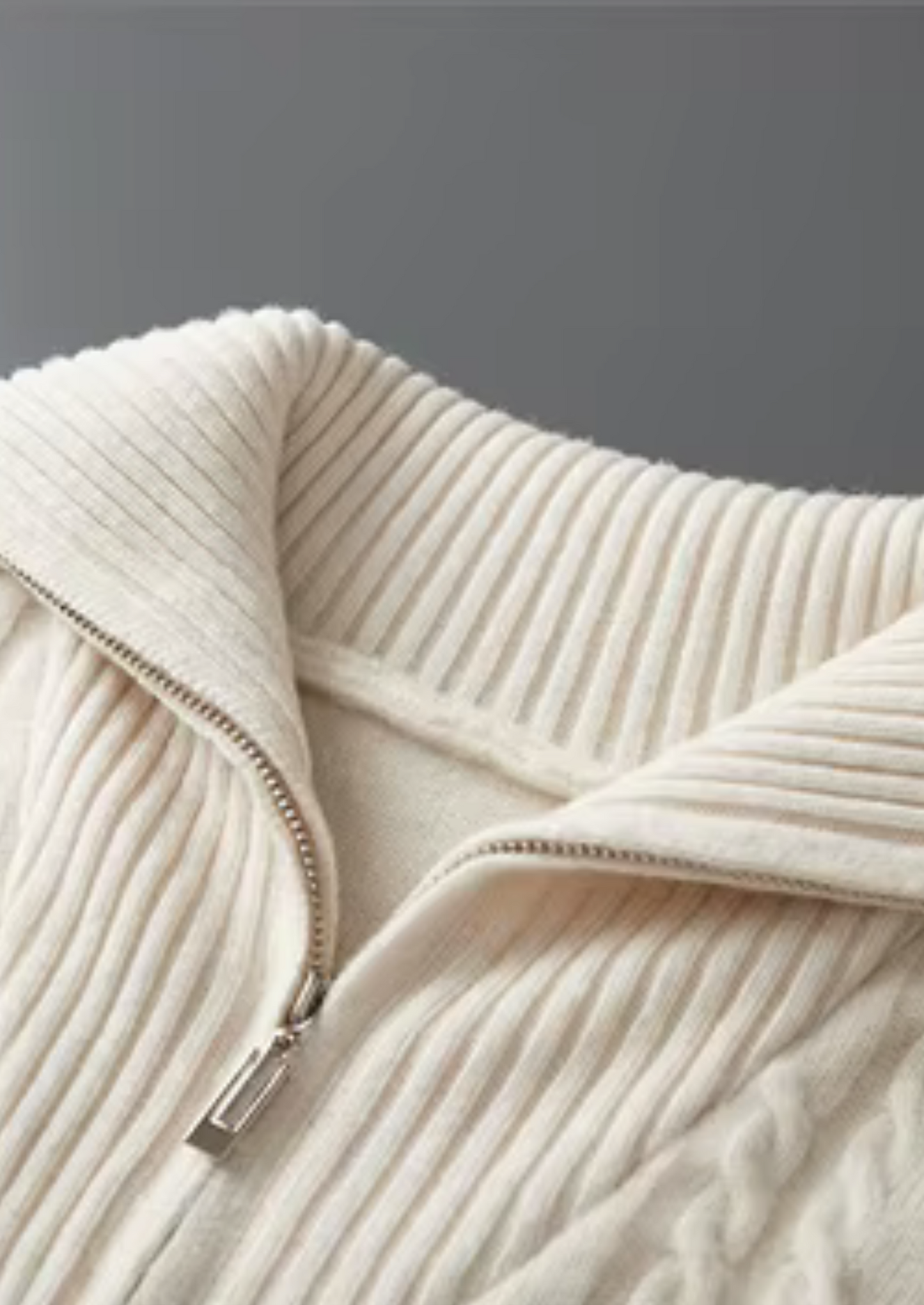Pure Extra-Fine Merino Wool Striped Half-Zip Sweater | Solmar