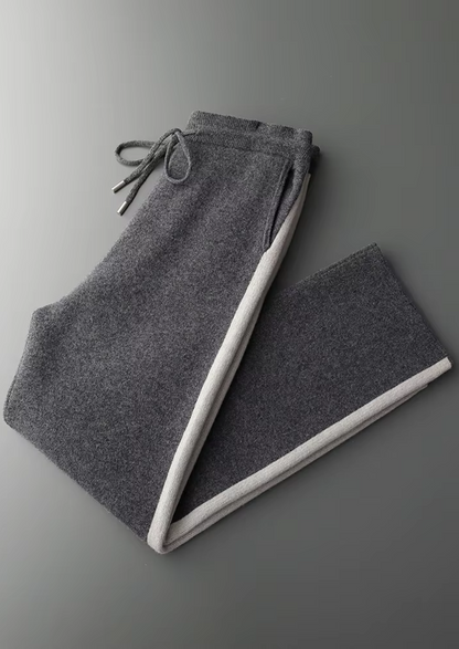 Pure Extra-Fine Merino Wool Wide Leisure Trousers | Solmar