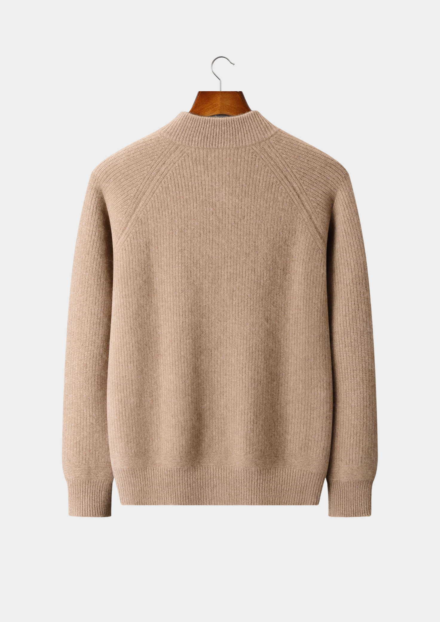 Pure Cashmere Beige Button Overshirt | Solmar