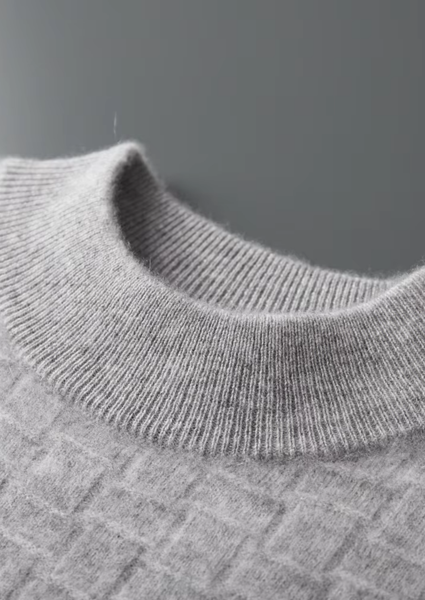 Pure Extra-Fine Merino Wool Textured Mockneck | Solmar