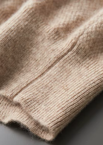Premium Cashmere Classic Henley Sweater | Solmar
