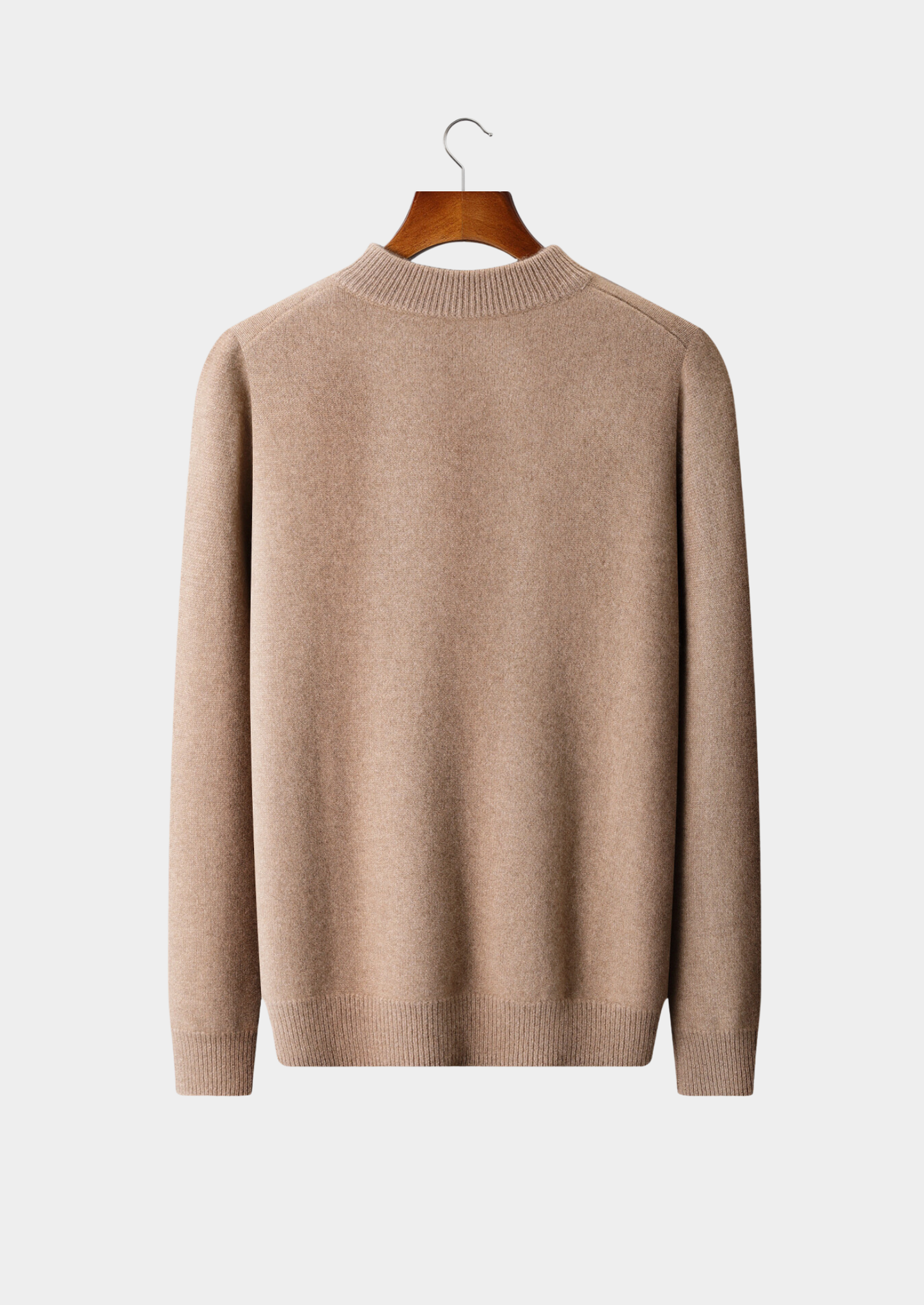 Pure Cashmere Beige Button Sweater | Solmar