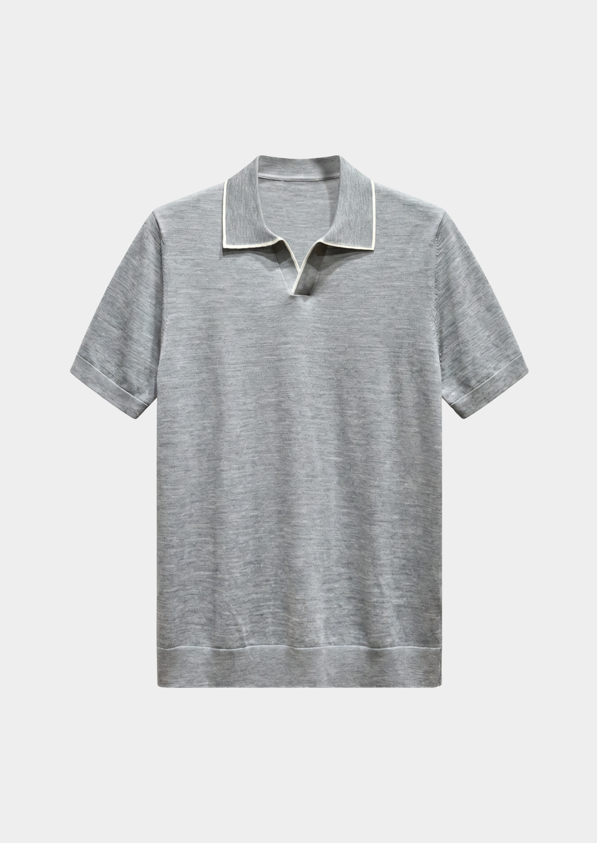 Ellis Light Gray Lightweight Polo Shirt | Solmar