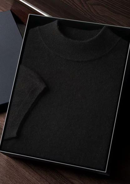 Camiseta de Cuello Semi Alto de Cachemira Premium