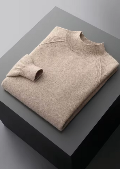 Pure Extra-Fine Merino Wool Raglan Mockneck | Solmar