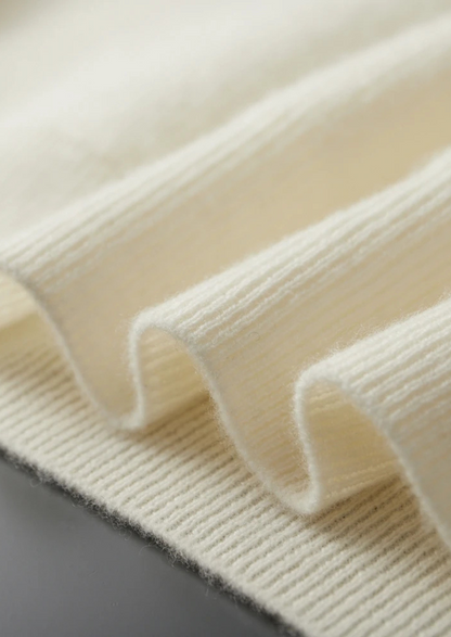 Premium Cashmere Ribbed Half-Zip Sweater | Solmar
