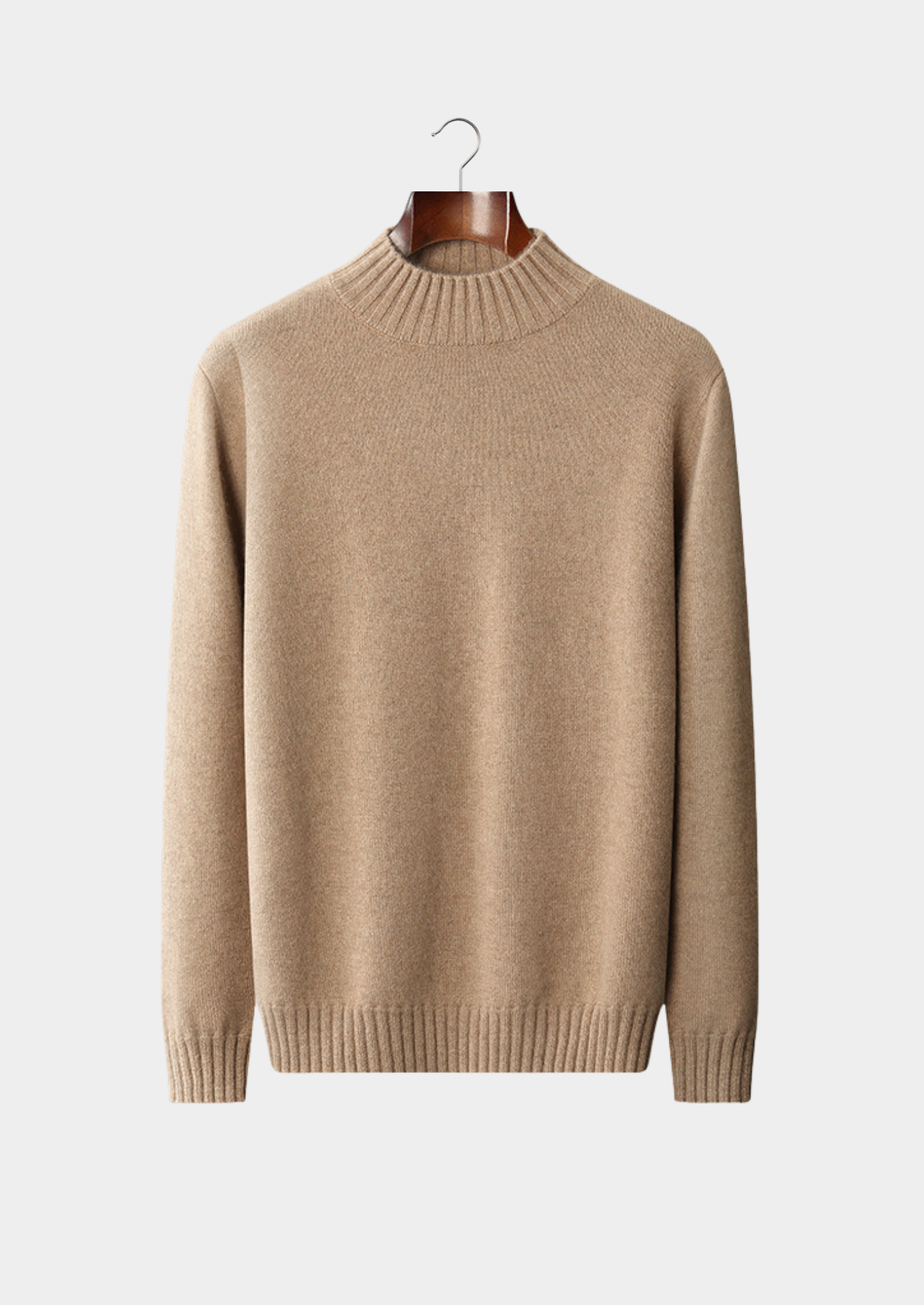 Pure Cashmere Mockneck Sweater | Solmar