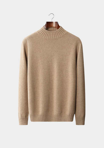 Pure Cashmere Mockneck Sweater | Solmar