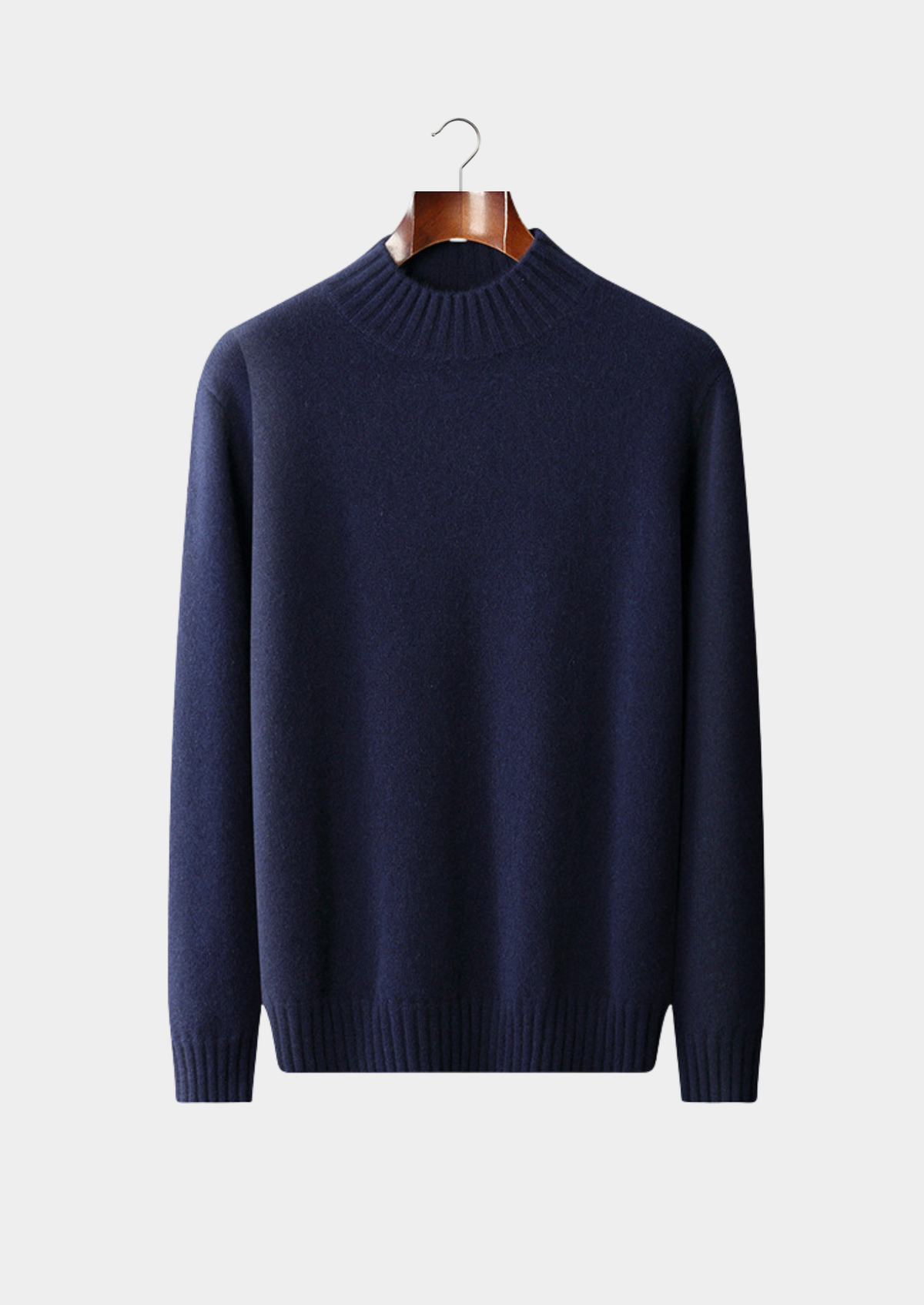 Pure Cashmere Mockneck Sweater | Solmar