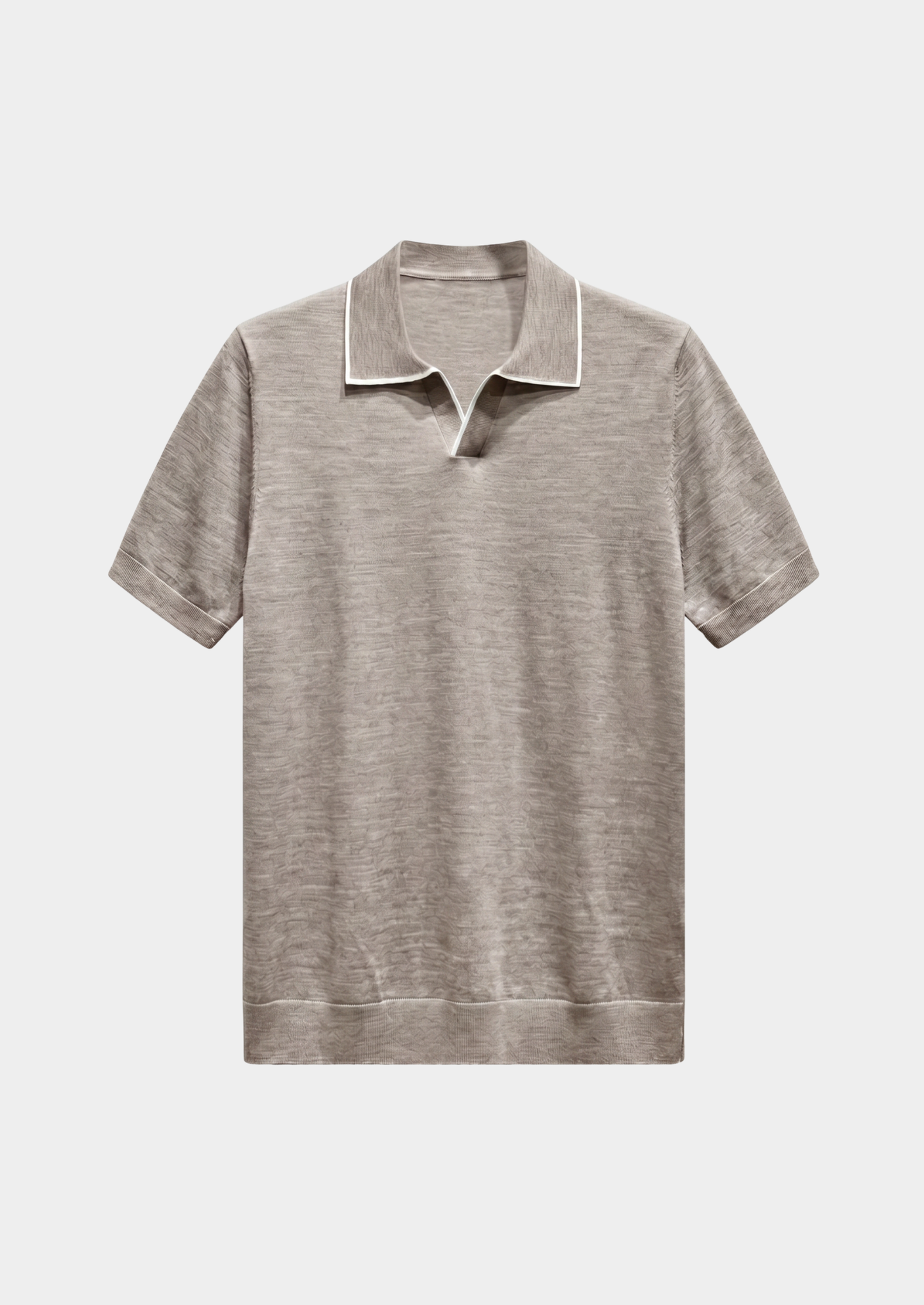 Ellis Beige Lightweight Polo Shirt | Solmar