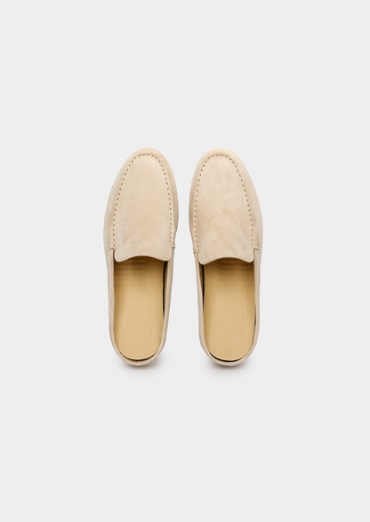 Ivory Marina Suede Slipper | Solmar