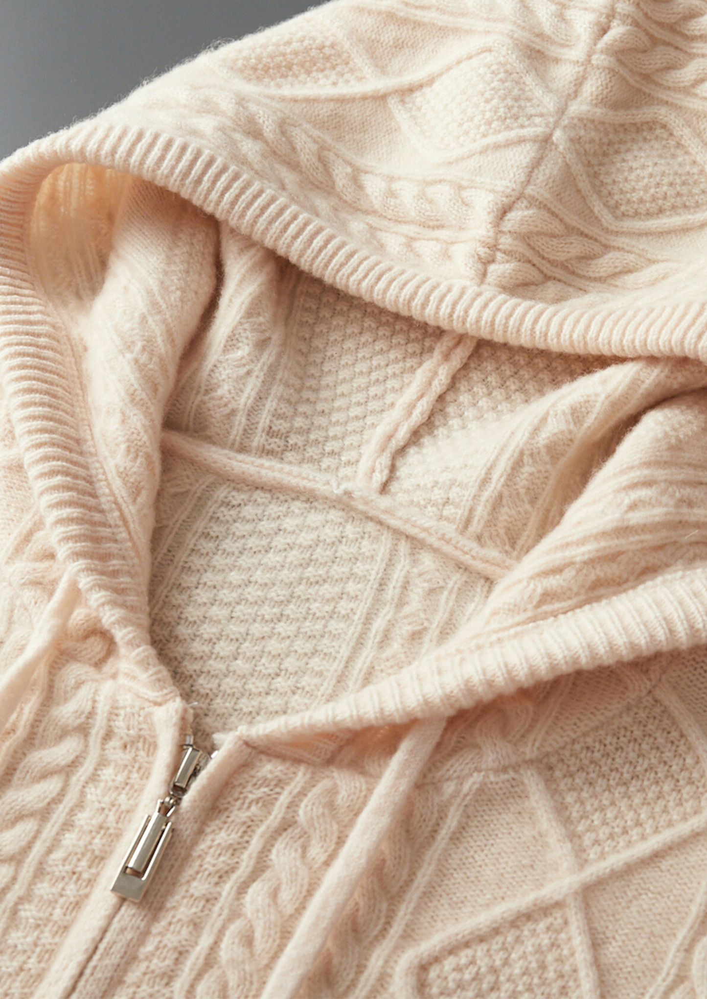 Pure Extra-Fine Merino Wool Wintertime Zipper Hoodie | Solmar