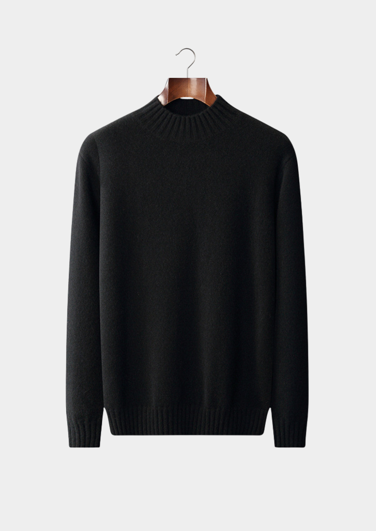 Pure Cashmere Mockneck Sweater | Solmar