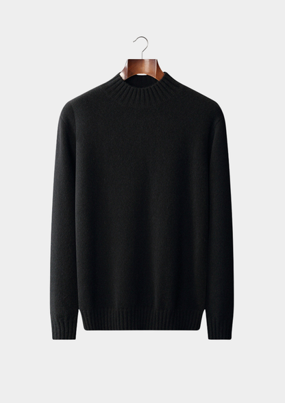 Pure Cashmere Mockneck Sweater | Solmar