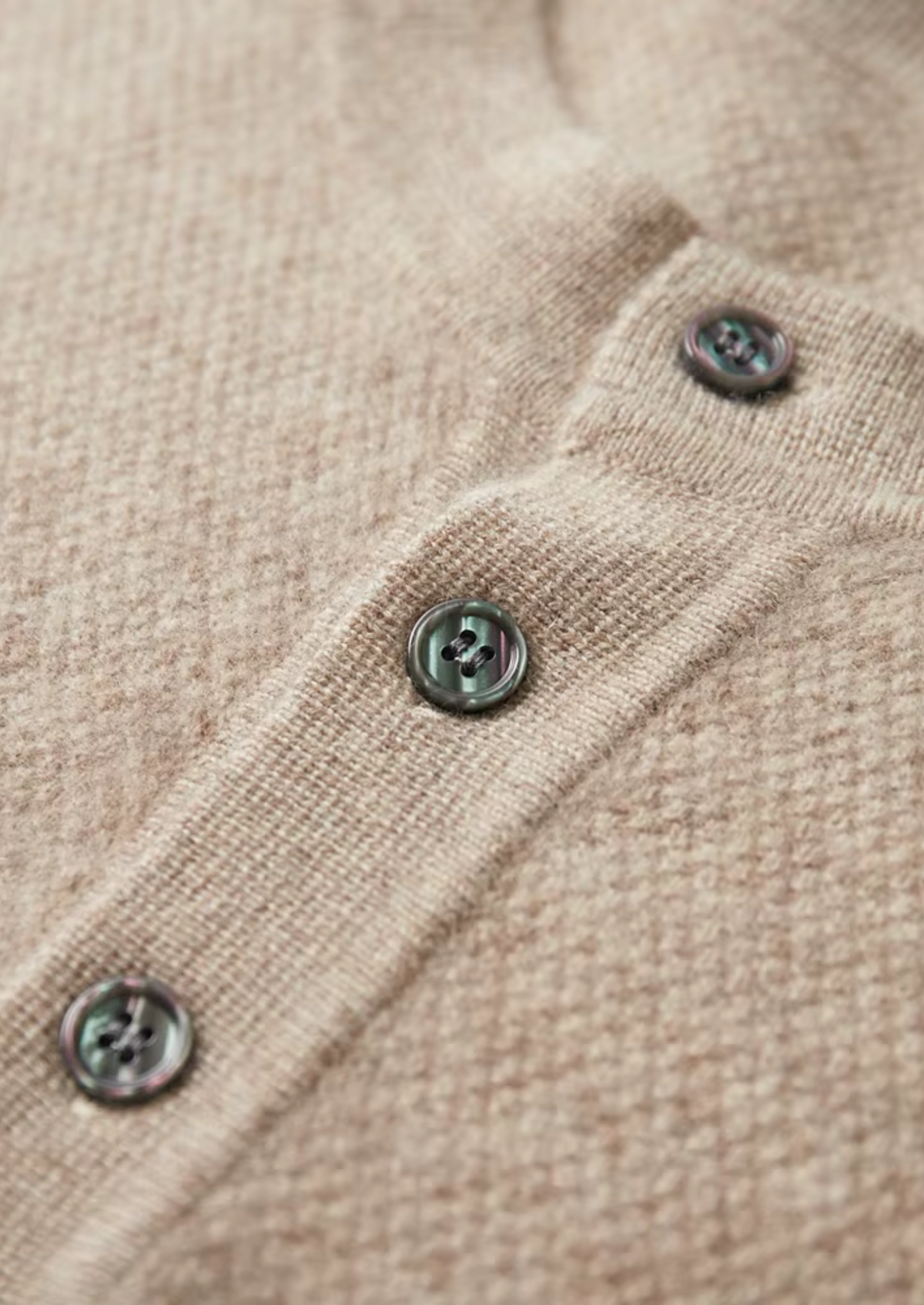 Premium Cashmere Classic Henley Sweater | Solmar
