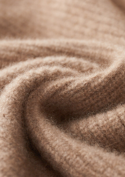 Pure Cashmere Beige Button Overshirt | Solmar