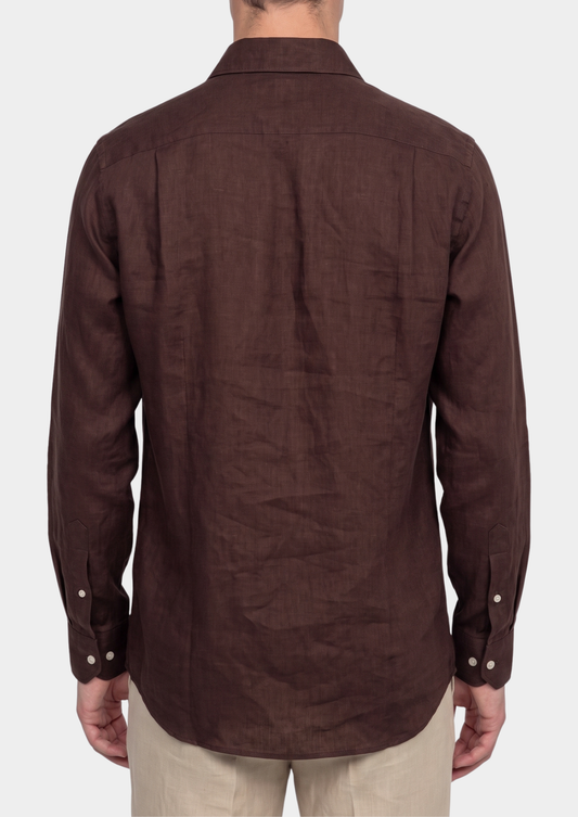 Amalfi Coastal Shirt - Dark Brown | Solmar