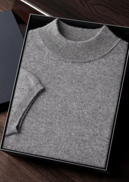 Camiseta de Cuello Semi Alto de Cachemira Premium