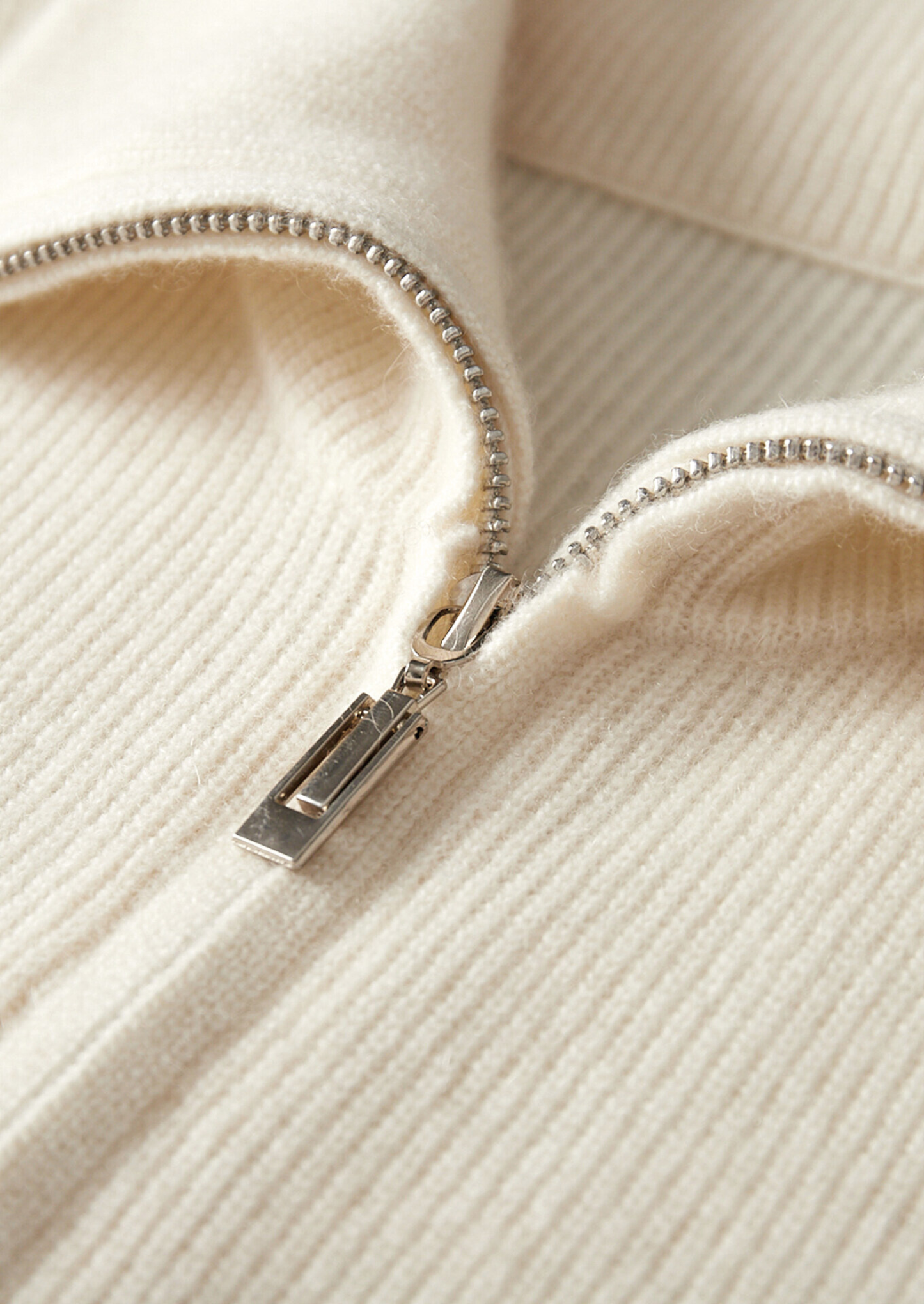 Pure Cashmere Ivory Body Warmer Vest | Solmar