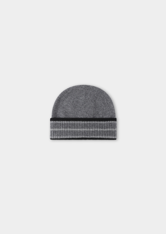 Dark Gray Merino Wool Wintertime Beanie | Solmar