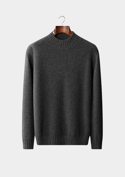 Pure Cashmere Mockneck Sweater | Solmar