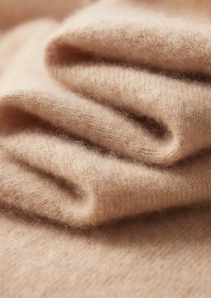 Premium Cashmere Two Tone Zipper Polo | Solmar