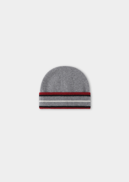Light Gray Merino Wool Wintertime Beanie | Solmar