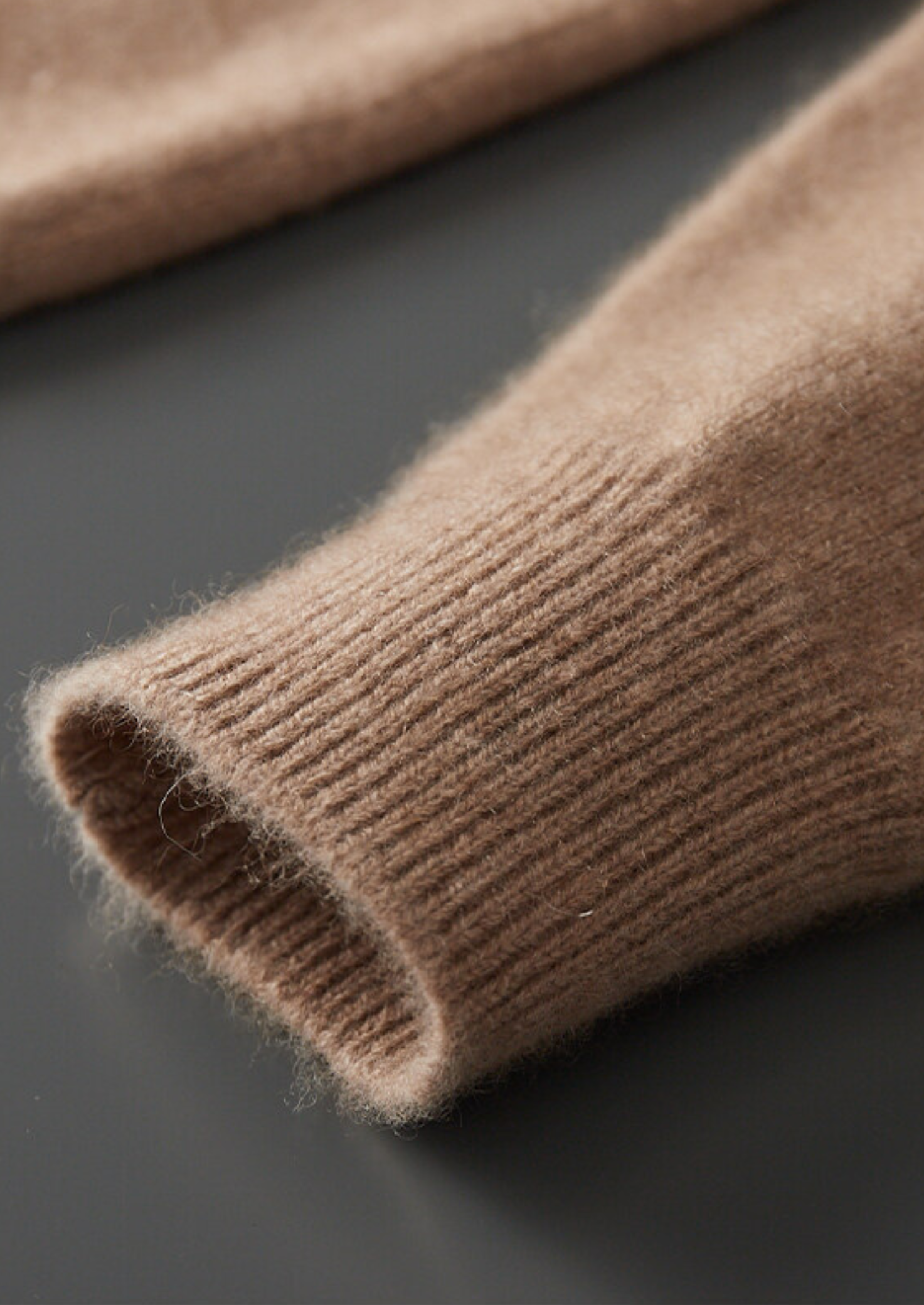 Pure Cashmere Beige Button Sweater | Solmar