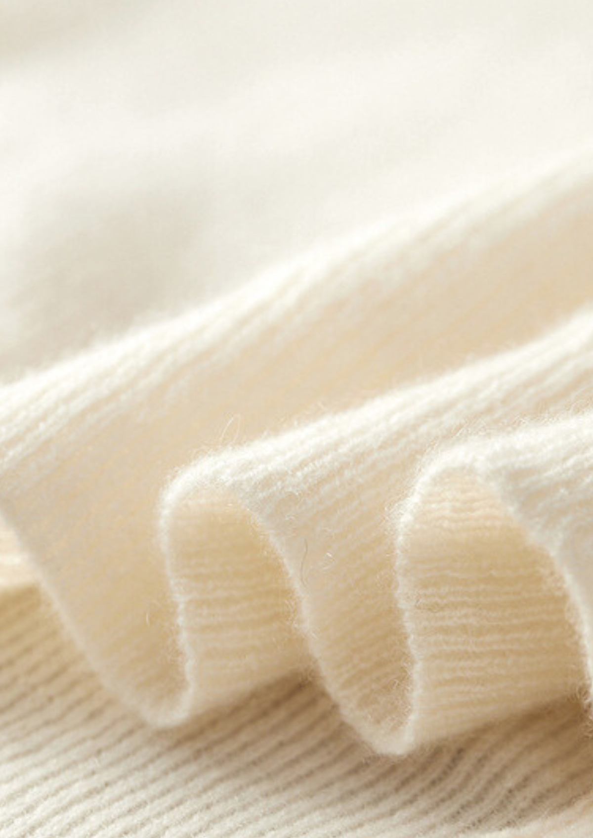 Pure Cashmere Ivory Body Warmer Vest | Solmar