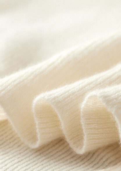 Pure Cashmere Ivory Body Warmer Vest | Solmar