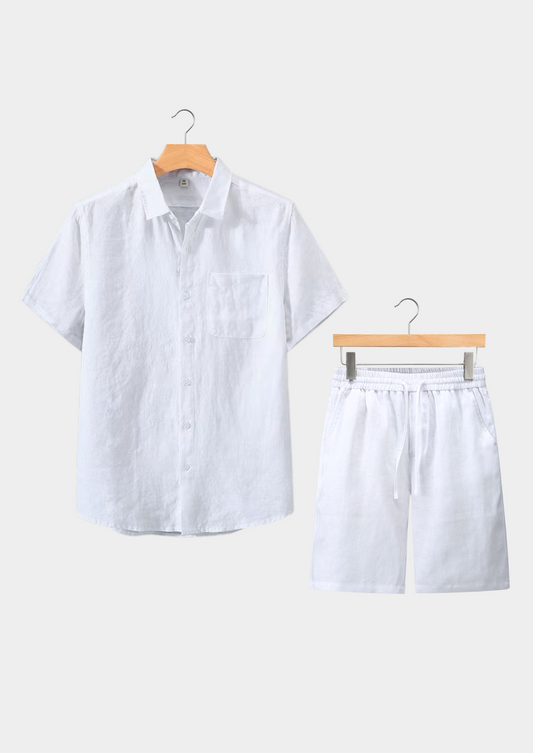 Dolcevita Shortsleeve Summer Set - White | Solmar