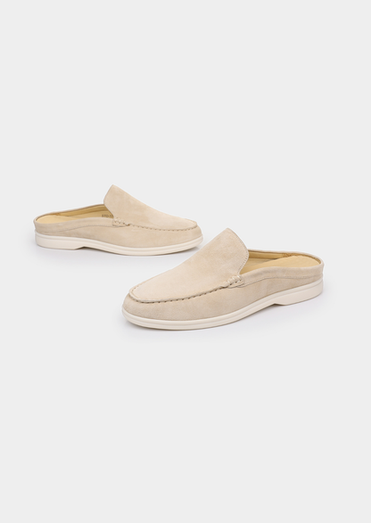 Ivory Marina Suede Slipper | Solmar