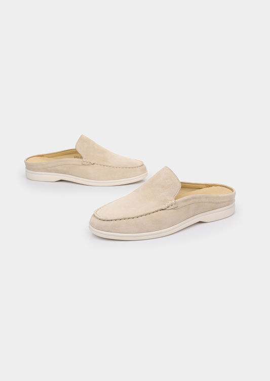 Ivory Marina Suede Slipper | Solmar