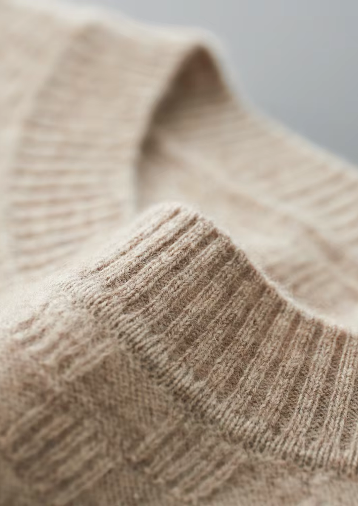 Premium Cashmere Textured Crewneck | Solmar