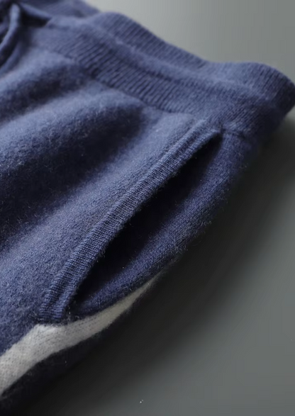 Premium Cashmere Navy Blue Milano Leisure Set | Solmar