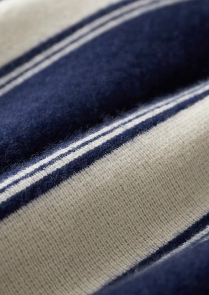 Pure Extra-Fine Merino Wool Navy Blue Damien Set | Solmar