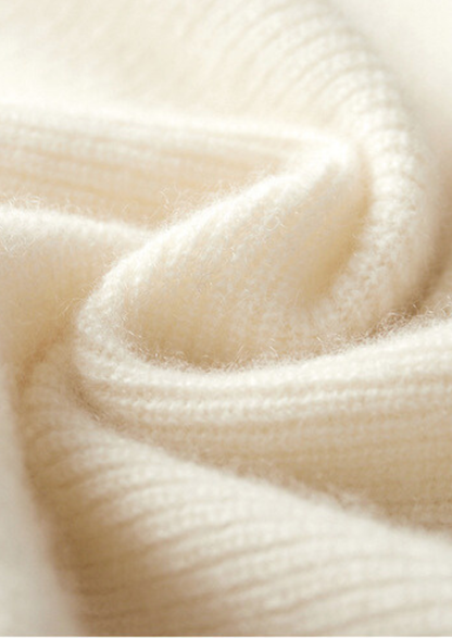Pure Cashmere Ivory Body Warmer Vest | Solmar