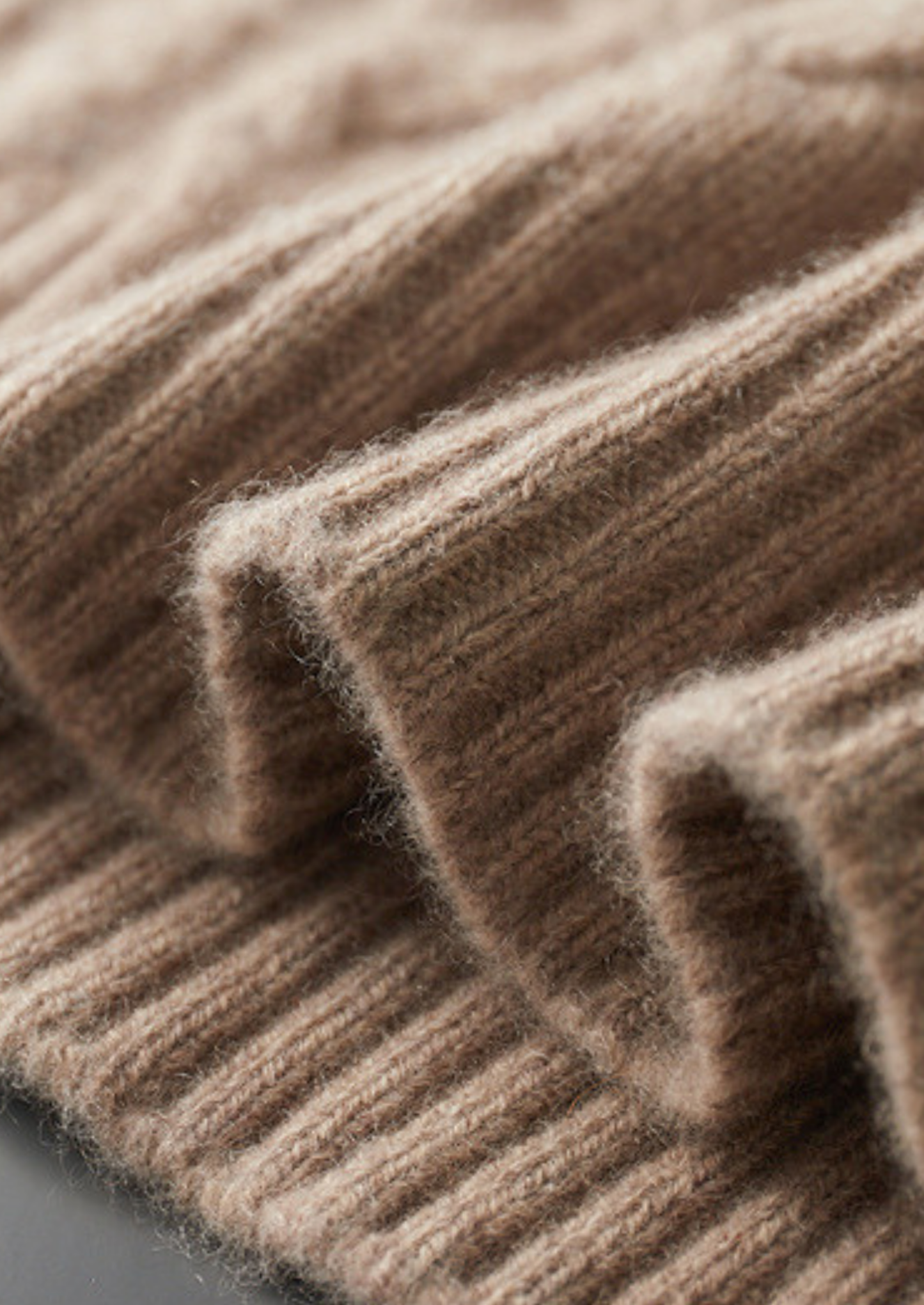 Pure Cashmere Beige Cable Half Zip Sweater | Solmar