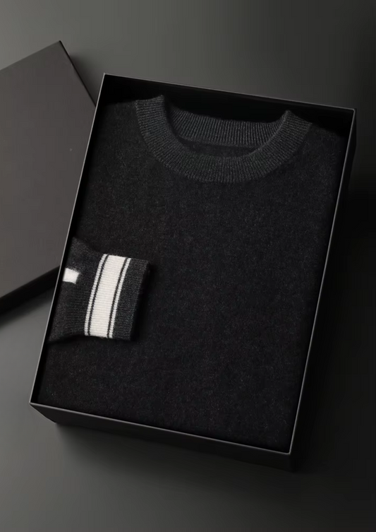 Premium Cashmere Black Vienna Leisure Set | Solmar