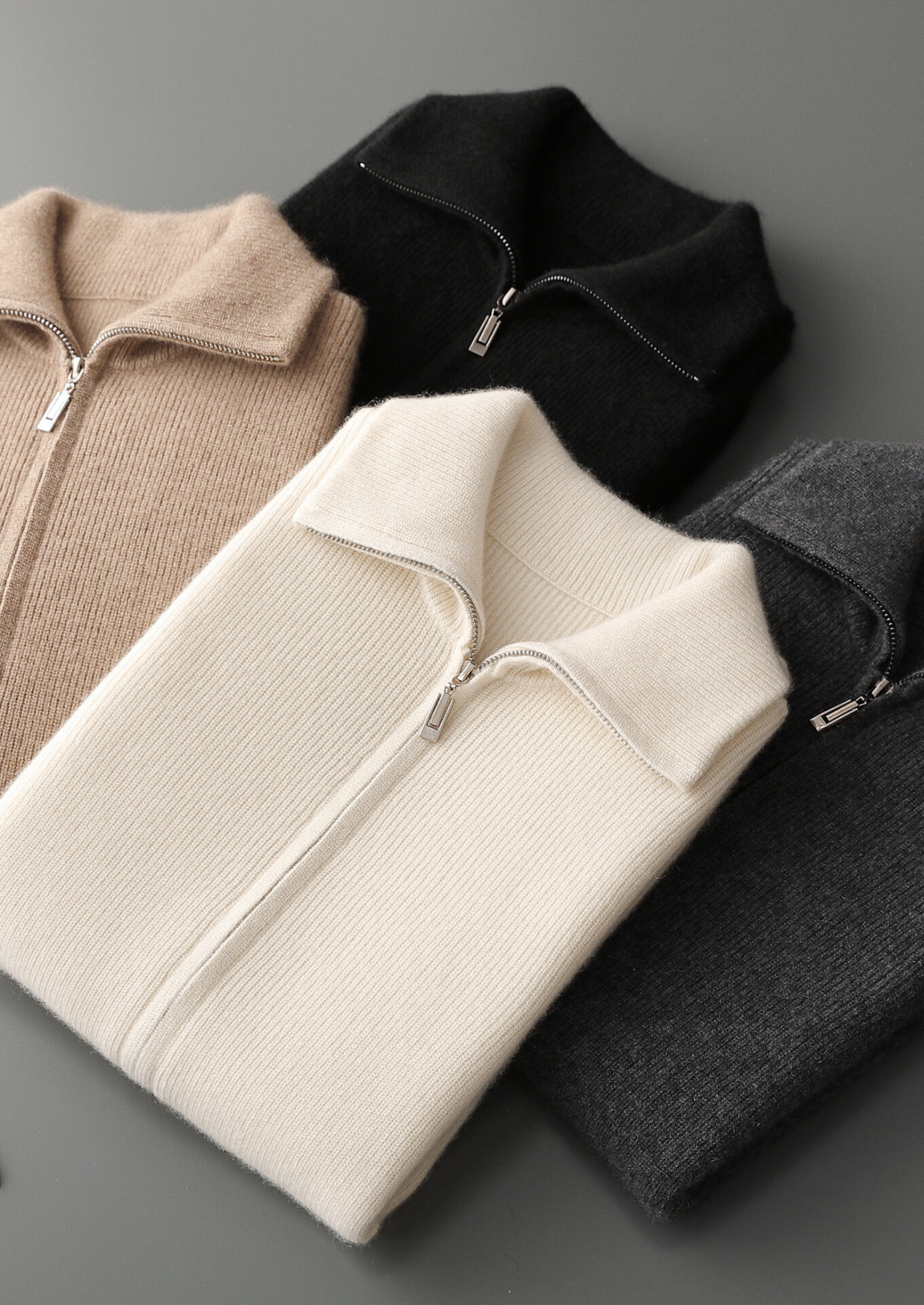 Pure Cashmere Dark Gray Body Warmer Vest | Solmar
