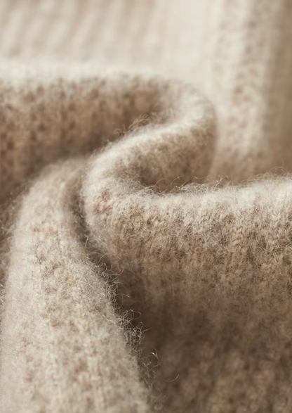 Pure Extra-Fine Merino Wool Ribbed Zipper Hoodie | Solmar