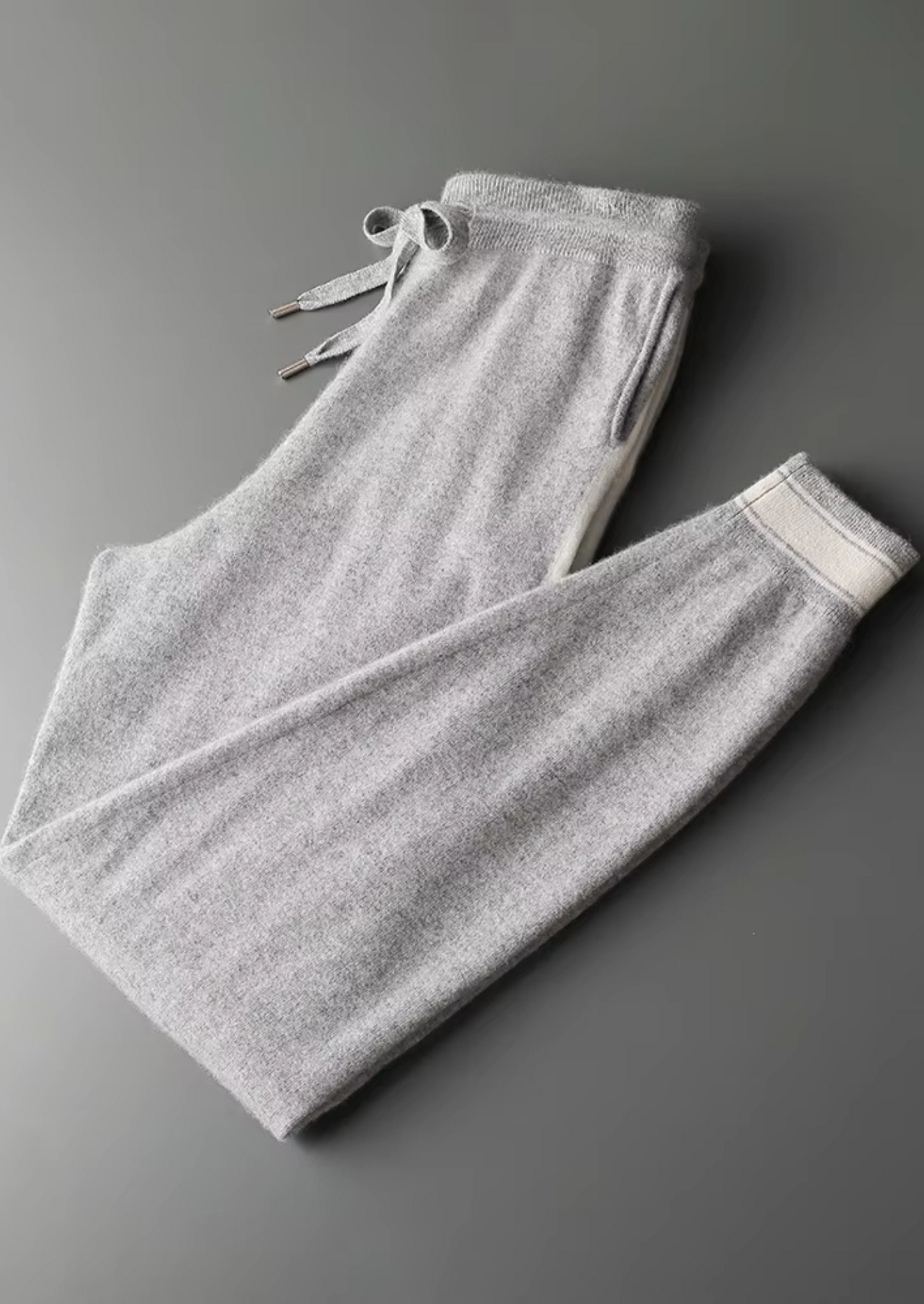 Conjunto de Estar Vienna de Cachemira Premium Gris Claro