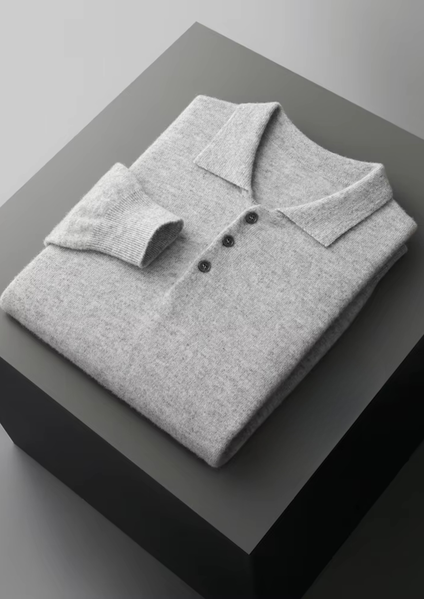 Pure Extra-Fine Merino Wool Classic Sweater Polo | Solmar