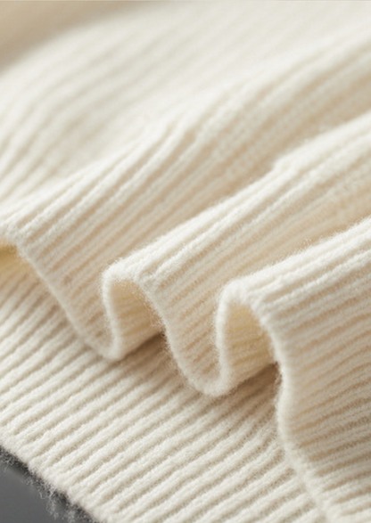 Pure Extra-Fine Merino Wool Ribbed Raglan Crewneck | Solmar
