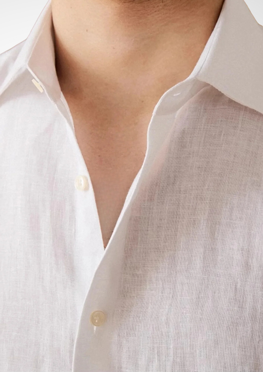 Portofino Coastal Shirt - White | Solmar