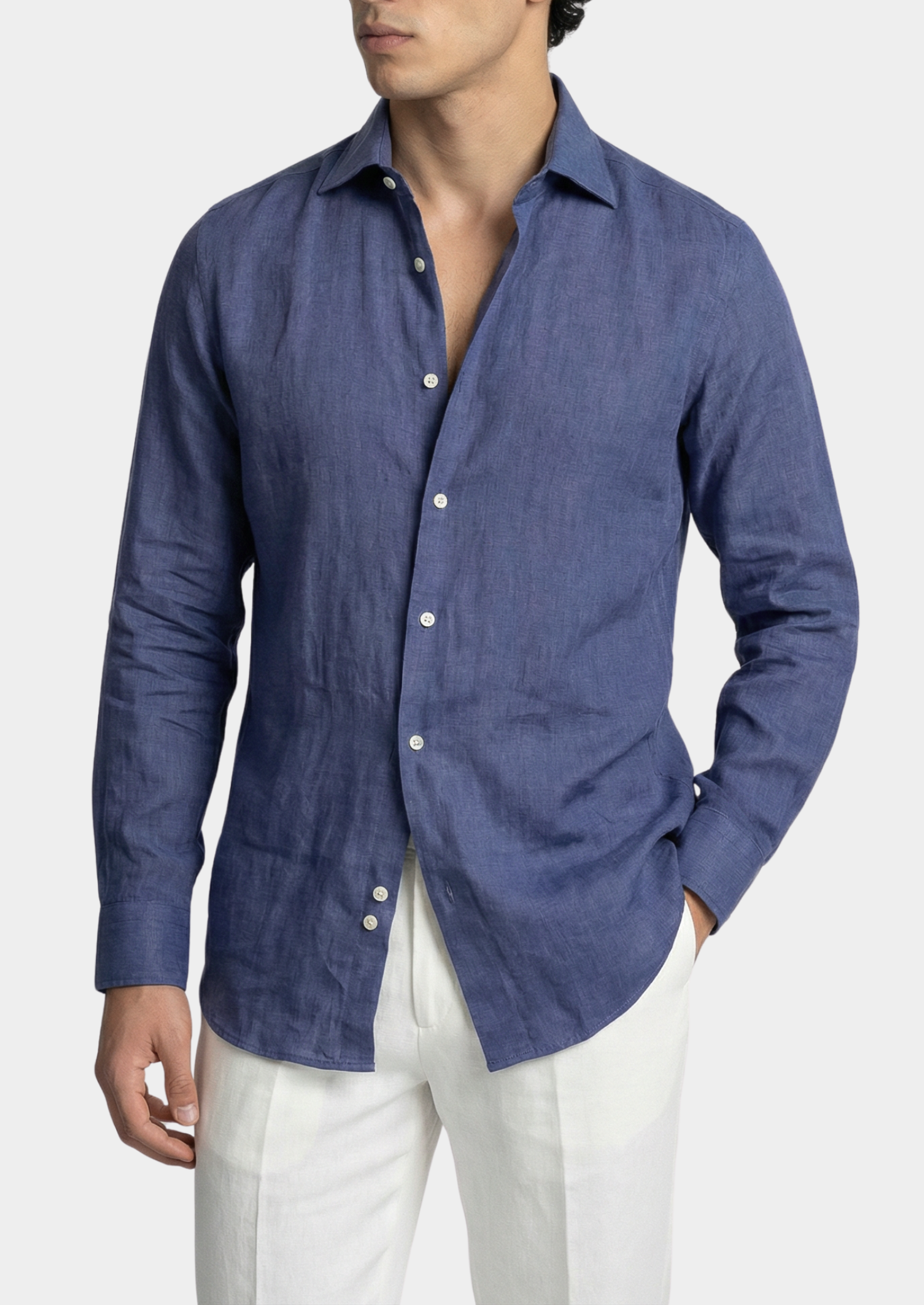 Portofino Coastal Shirt - Blue | Solmar