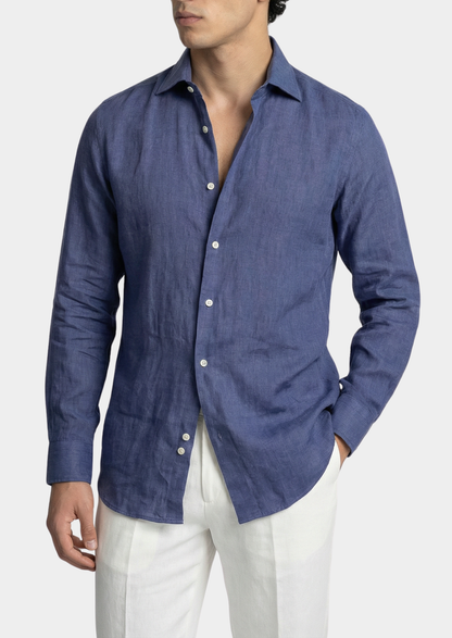 Portofino Coastal Shirt - Blue | Solmar